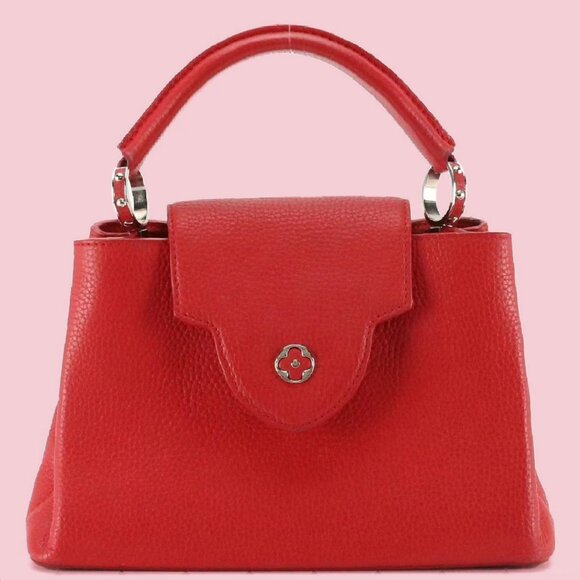 Louis Vuitton Red Taurillon Capucines BB Bag - Picture 1 of 8